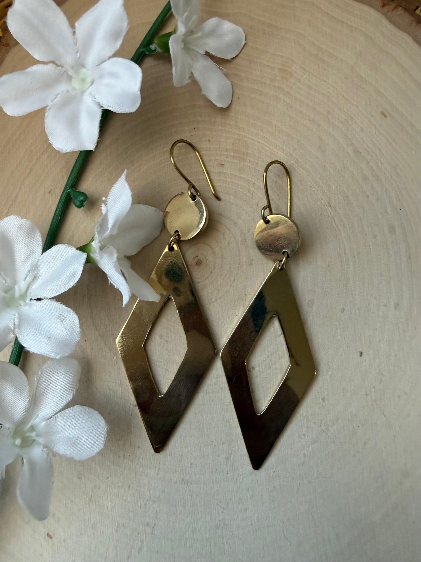 Triangle Drop Earrings- clearance