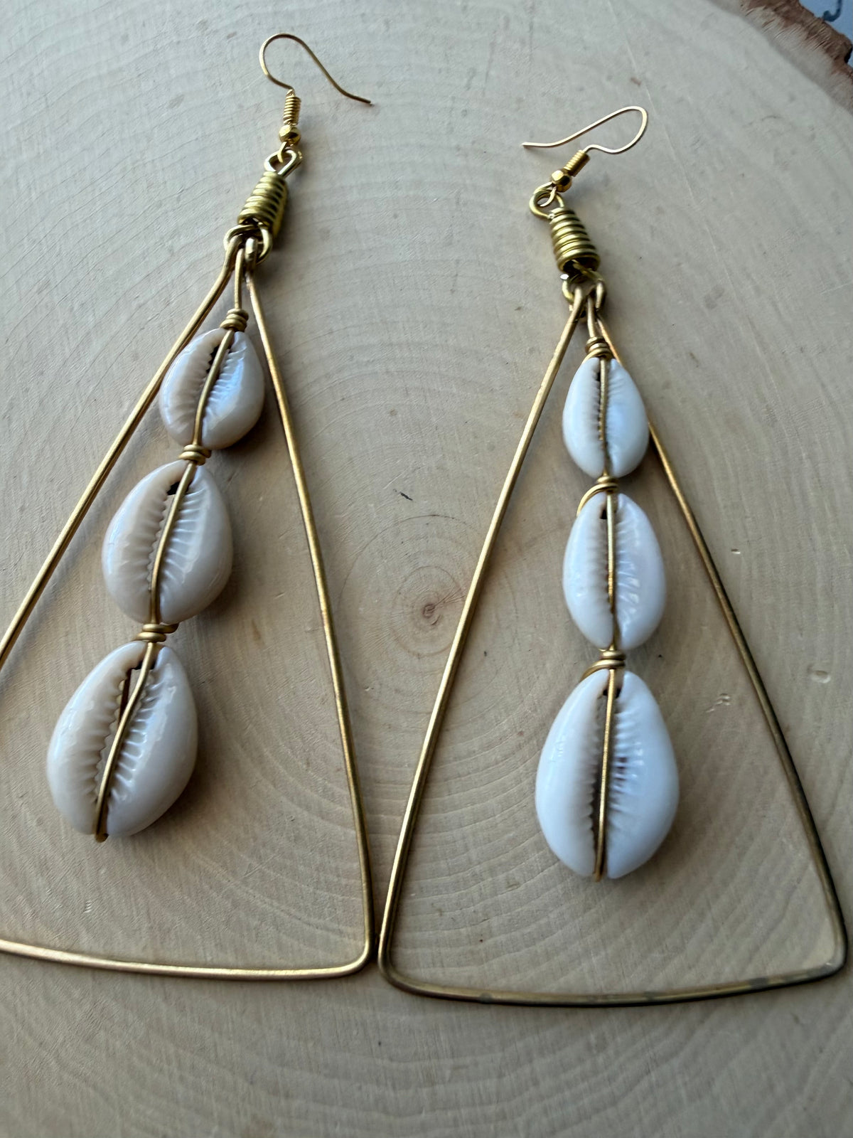 Djnenne Triangle Cage Earrings