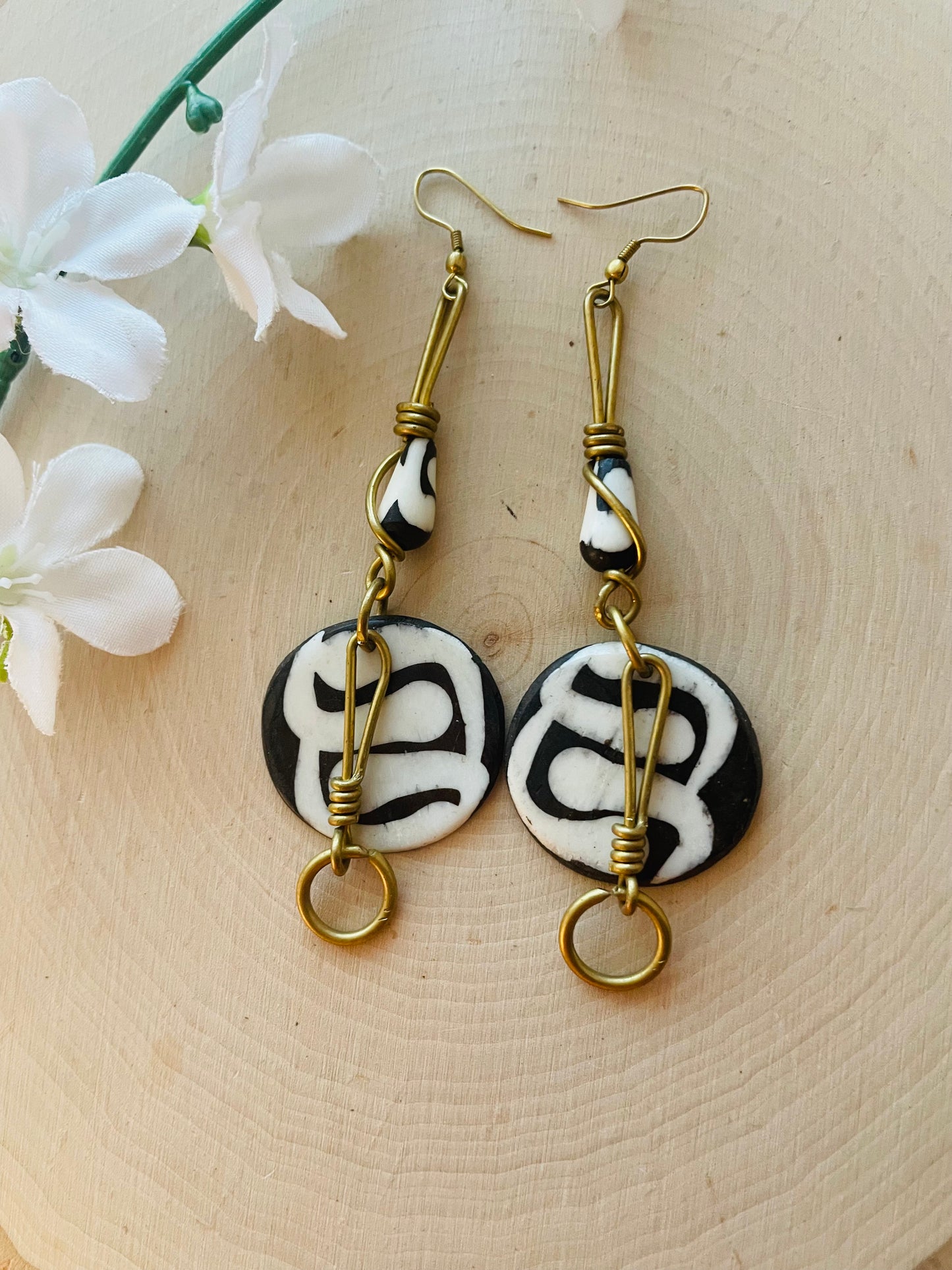 Baltic circle earrings