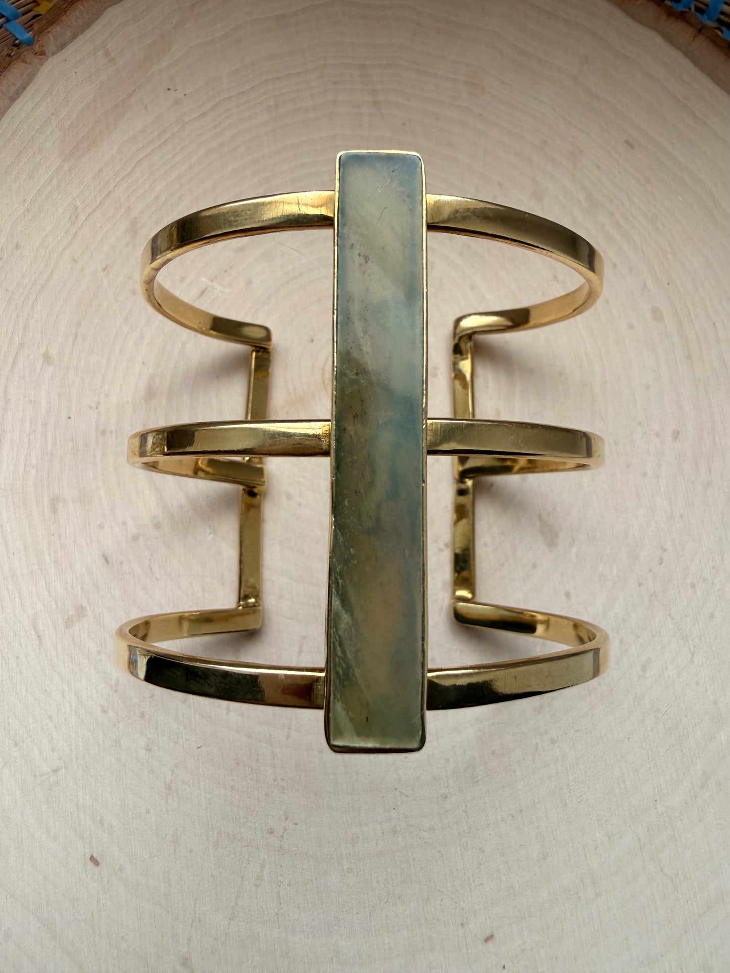 Noir Mixed Brass 3/4 Bracelet - Adjustable