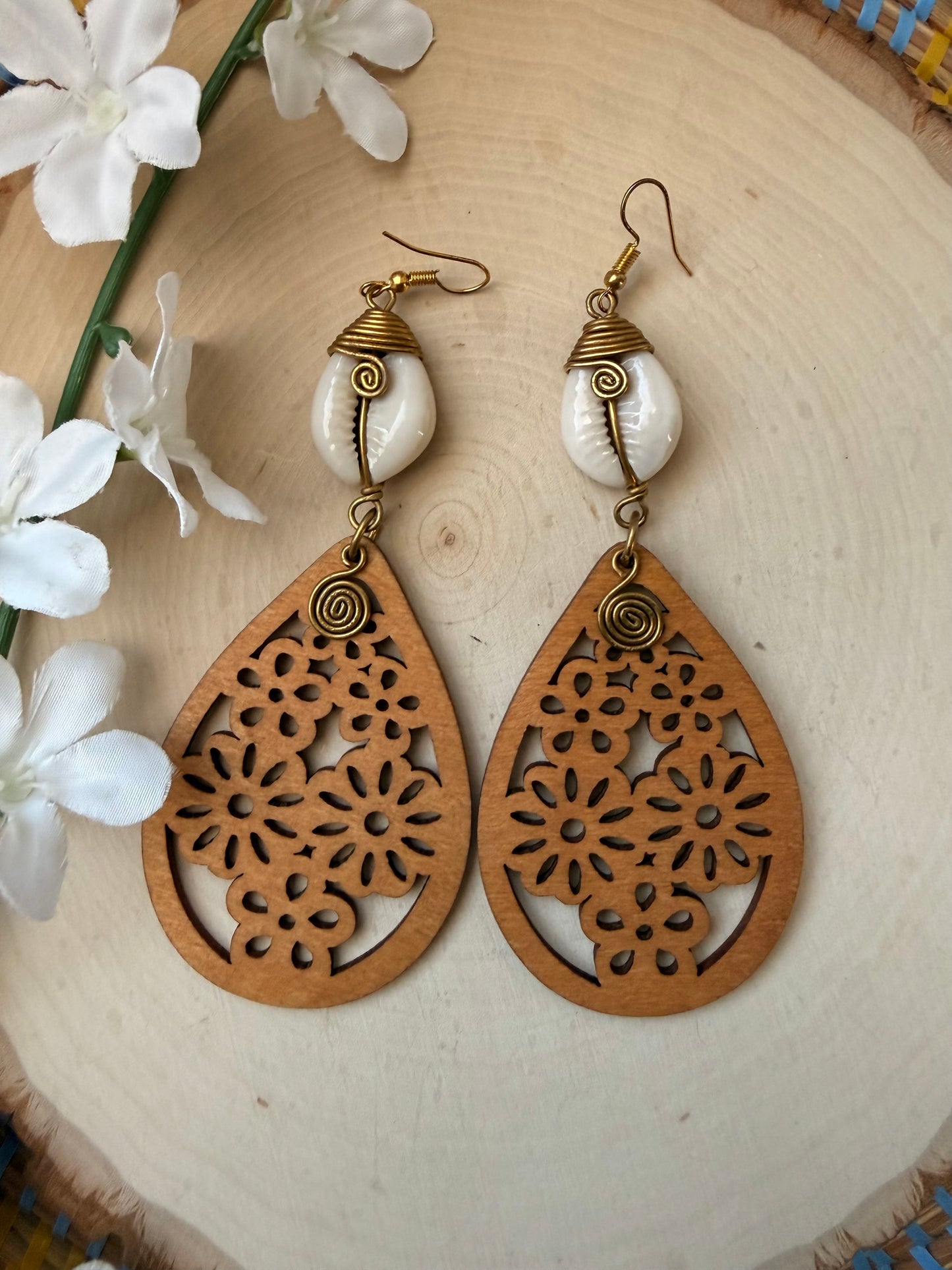 Wooden Earrings- clearance