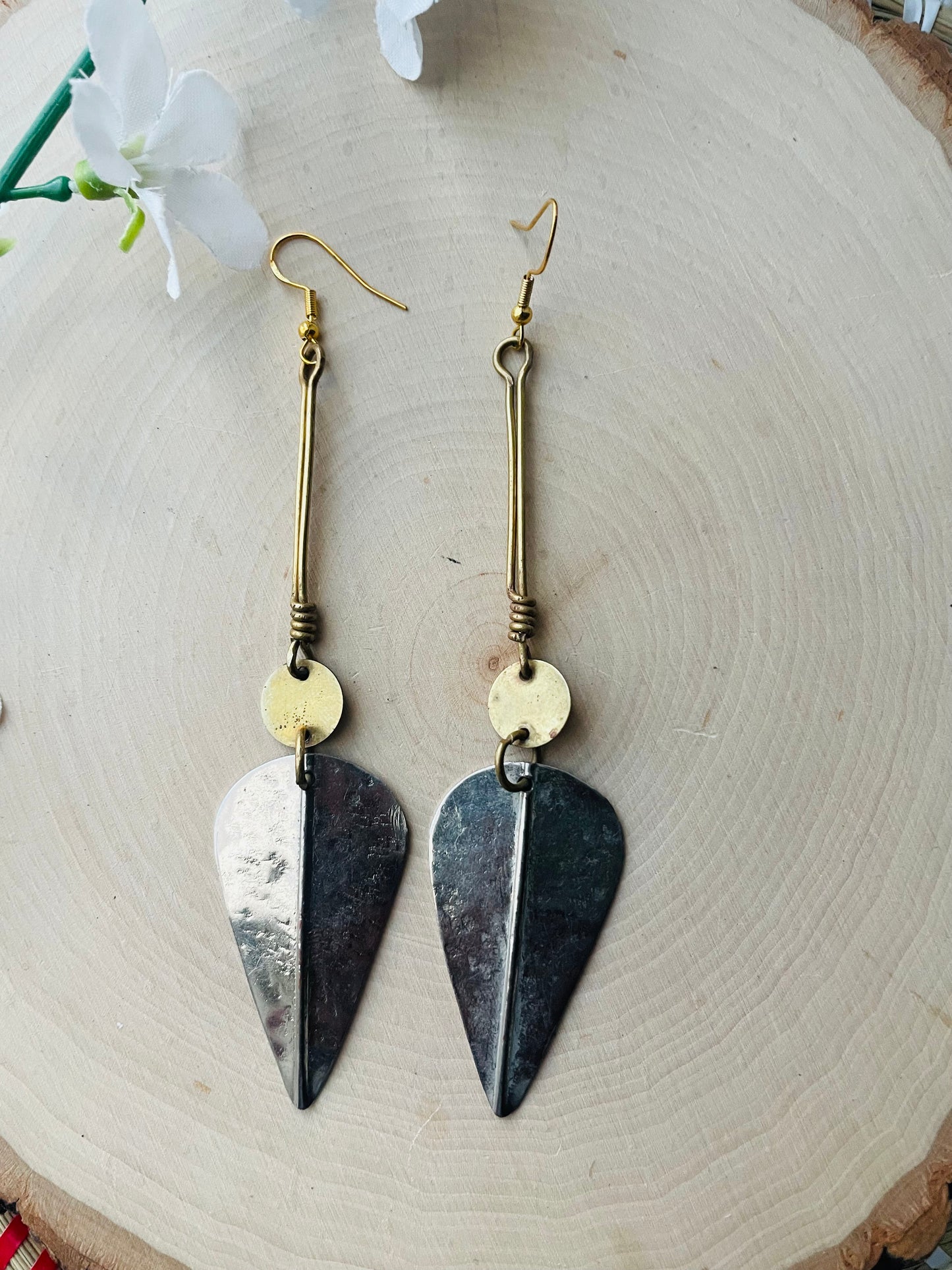 Leaf Aluminum Earrings- clearance