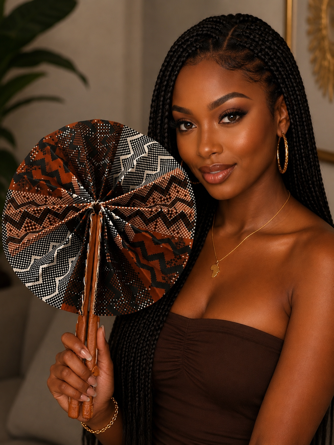 Kaolack Ankara Hand Fan