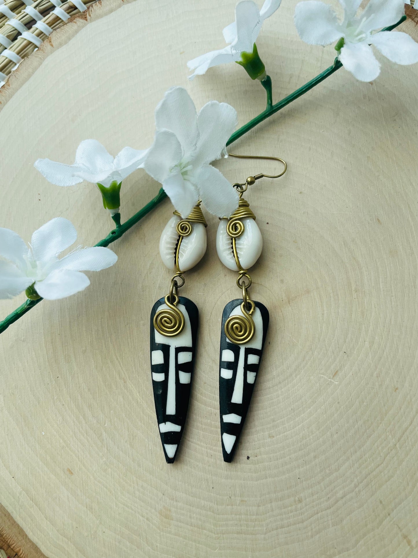 African Mask Earrings