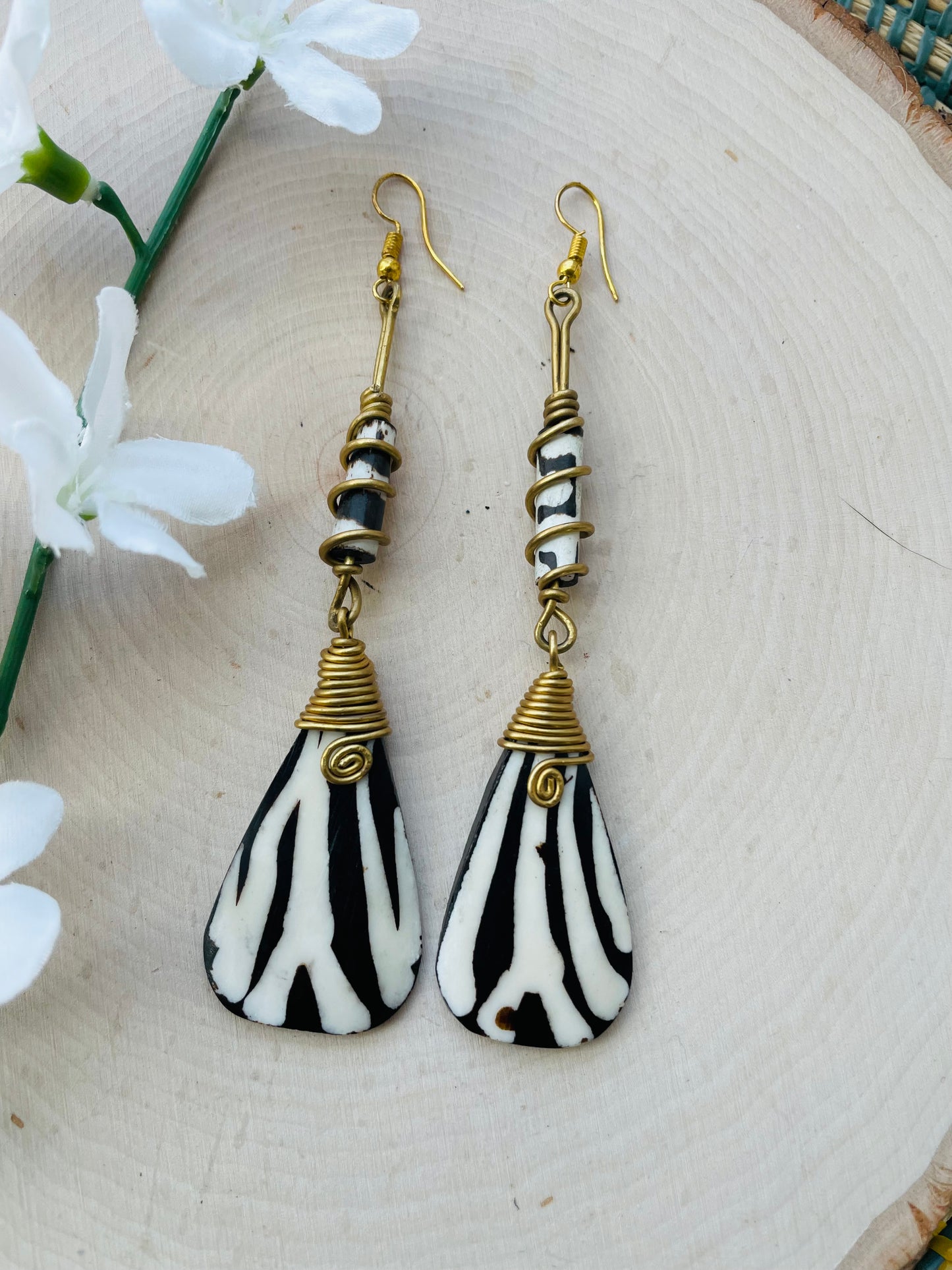 Baltik Brass Earrings