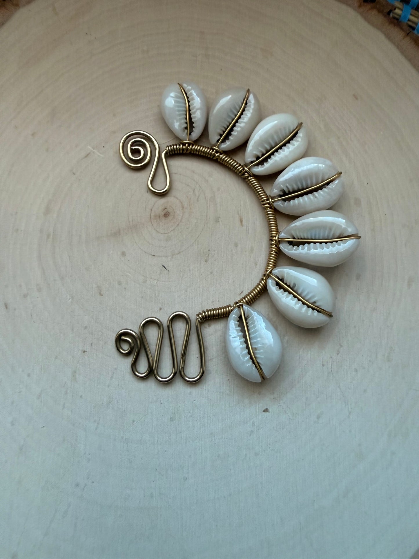 Asante Cowrie Ear Cuff