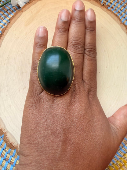 Green with Envy Ring - Adjustable