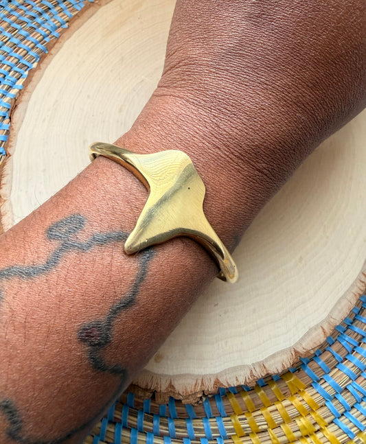 African Outline bracelet- Slightly Adjustable