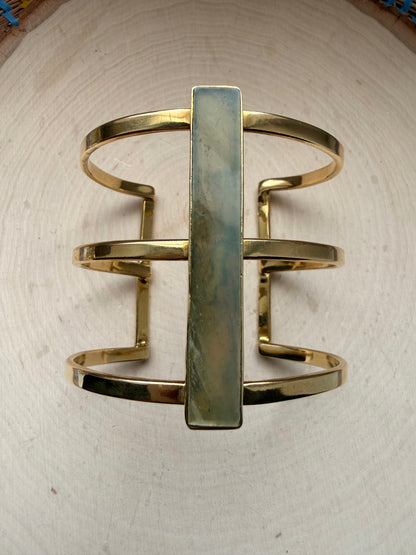 Noir Mixed Brass 3/4  Bracelet - Adjustable