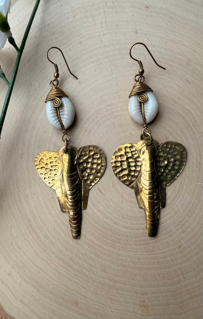 Regal Elephant Earrings