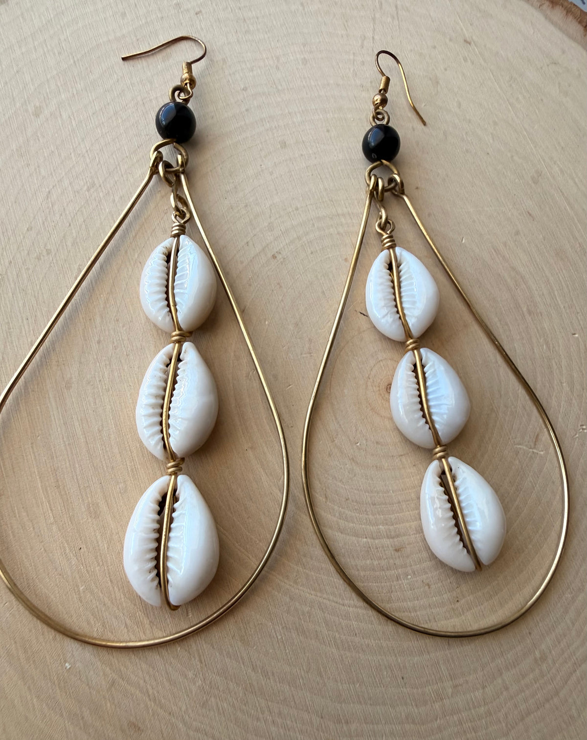 Juba Brass Swing Earrings