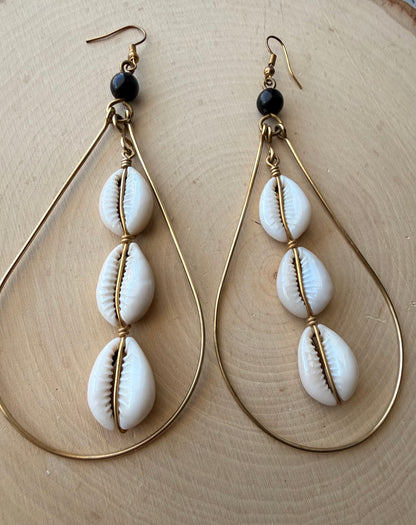 Juba Brass Swing Earrings