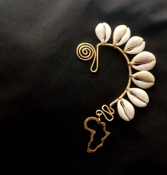 Africa Cut out Shaped Ear Cuff