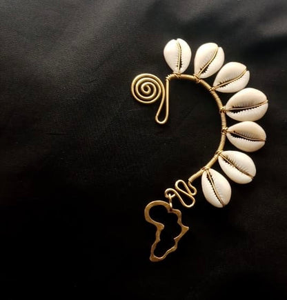 Africa Cut out Shaped Ear Cuff