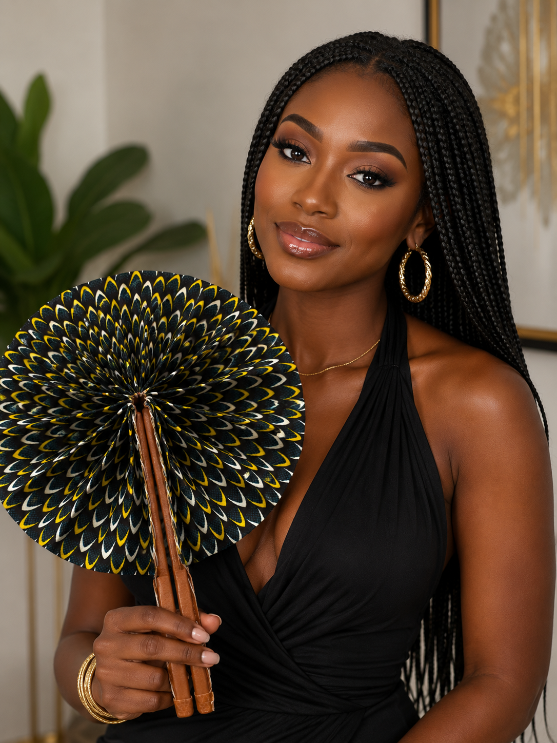 Touba Ankara Hand Fan