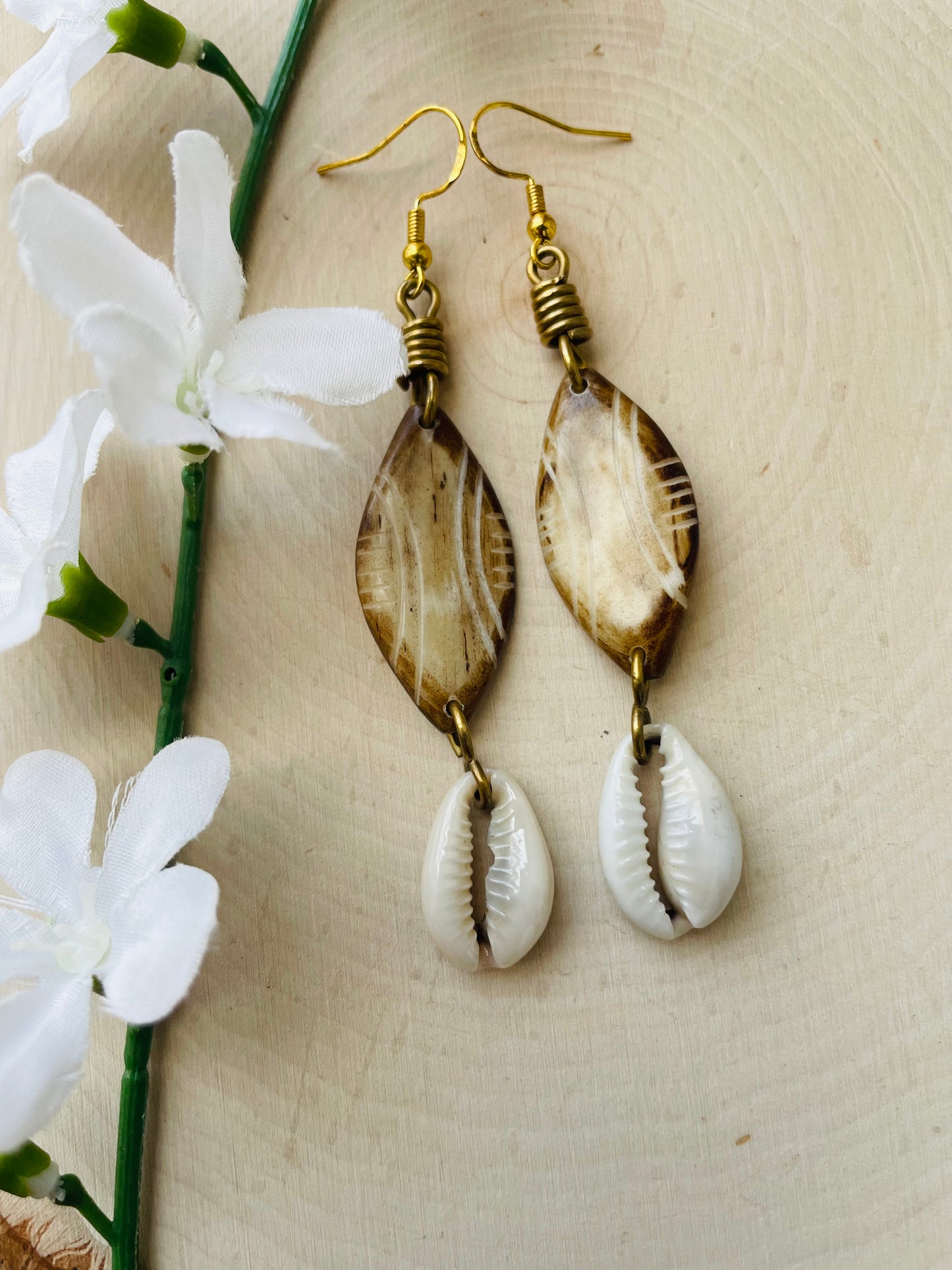 Kamari Cowrie Earrings