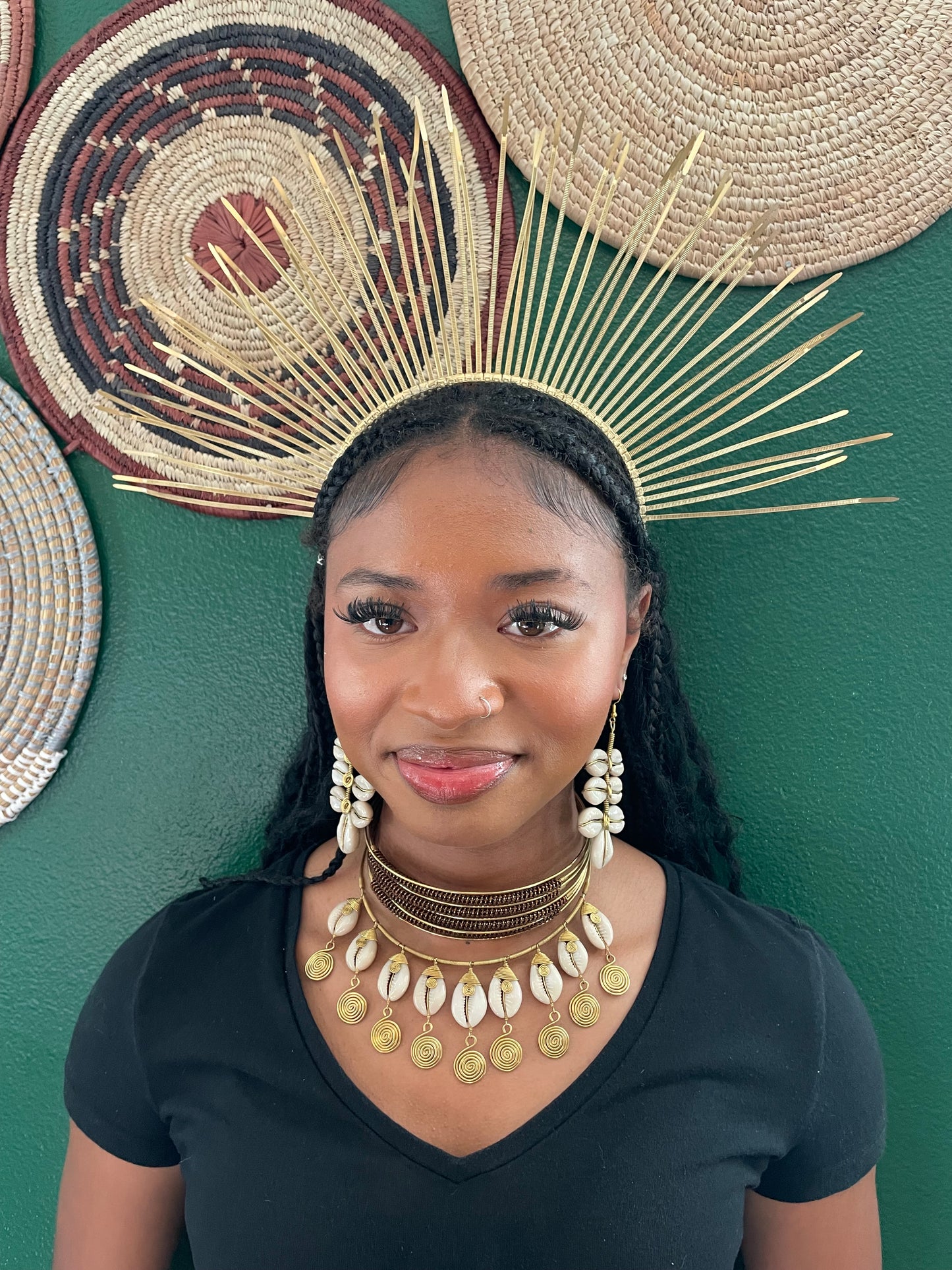Abena Cowrie Earrings