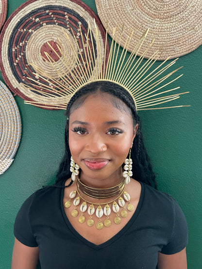 Abena Cowrie Earrings