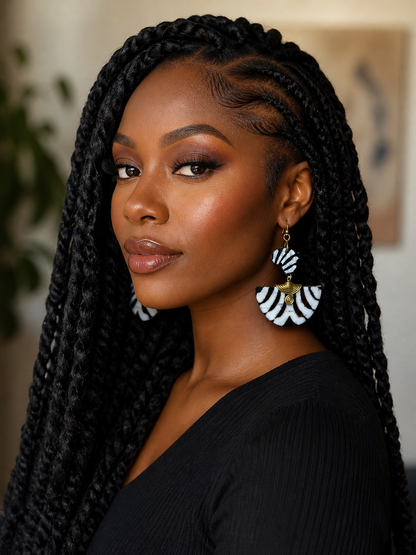 Africa shaped pharaoh  Brass Earrings