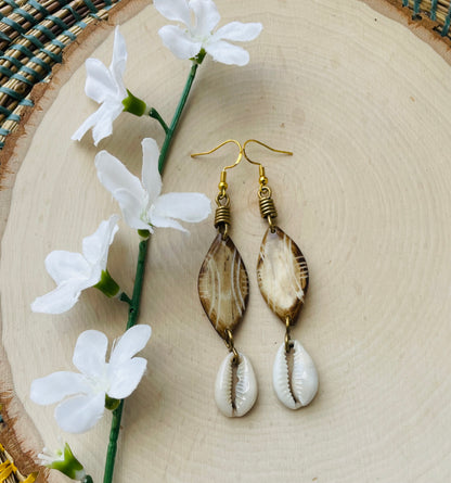 Kamari Cowrie Earrings