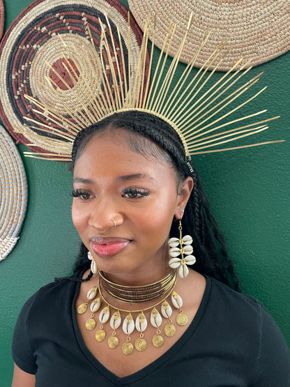 Abena Cowrie Earrings