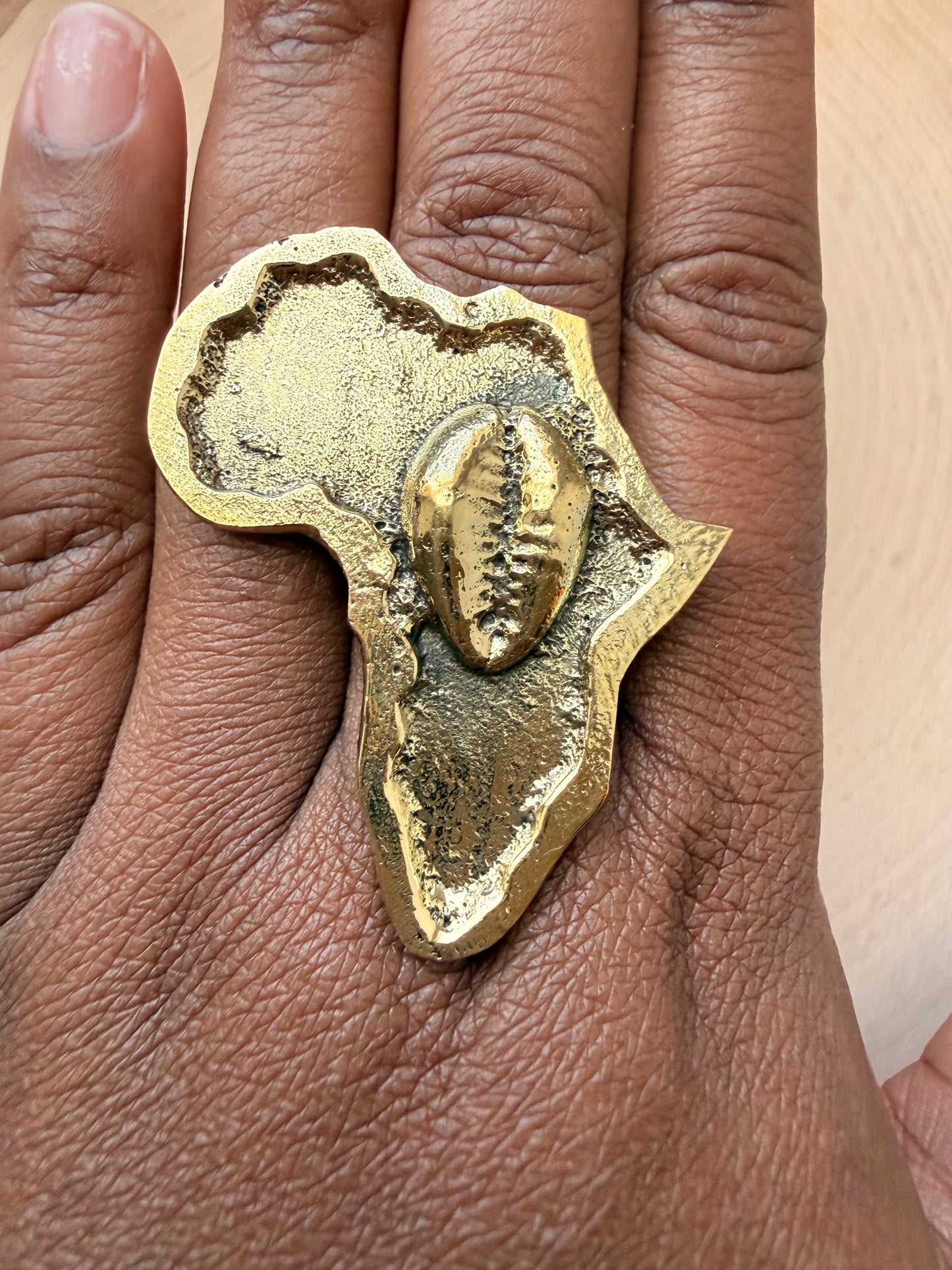 Africa Cowrie Ring
