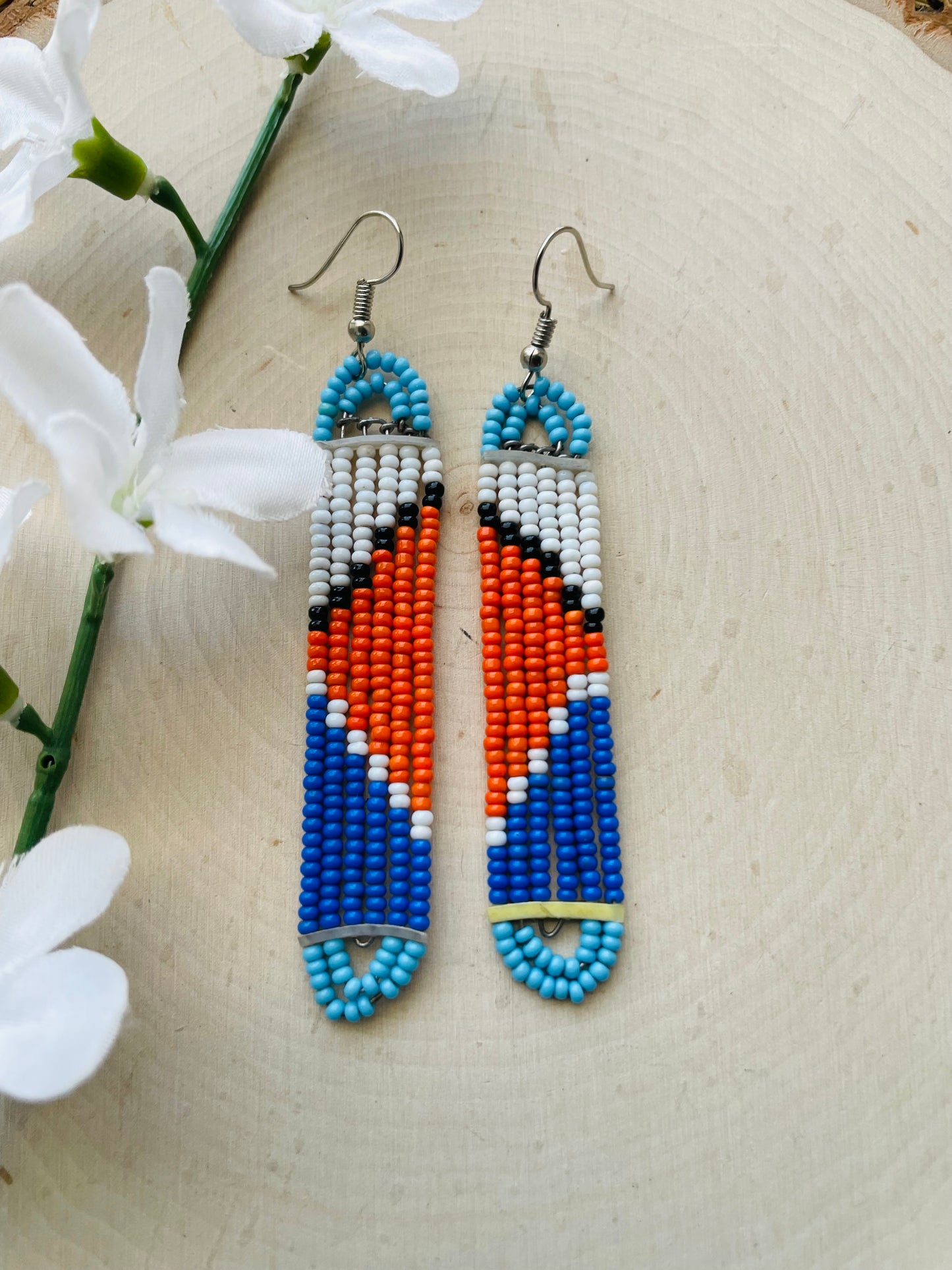 Mic beaded  Earrings- Clearance