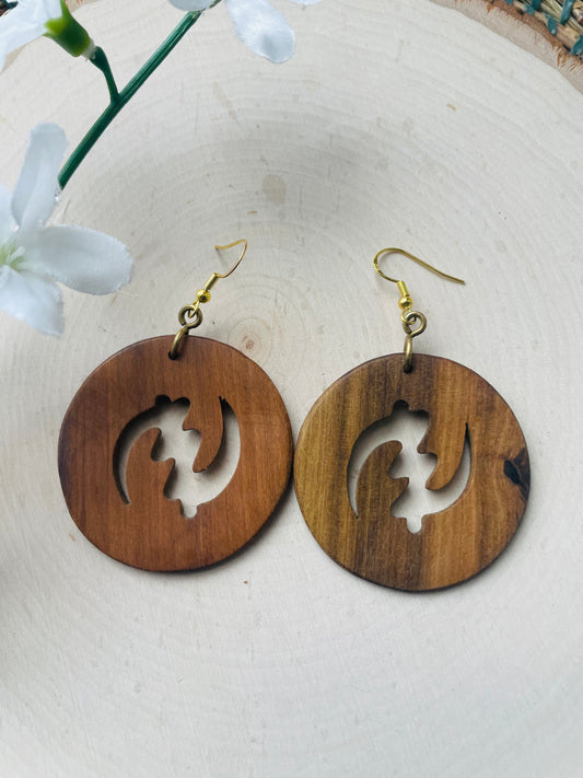 Gye Name Wooden Earrings