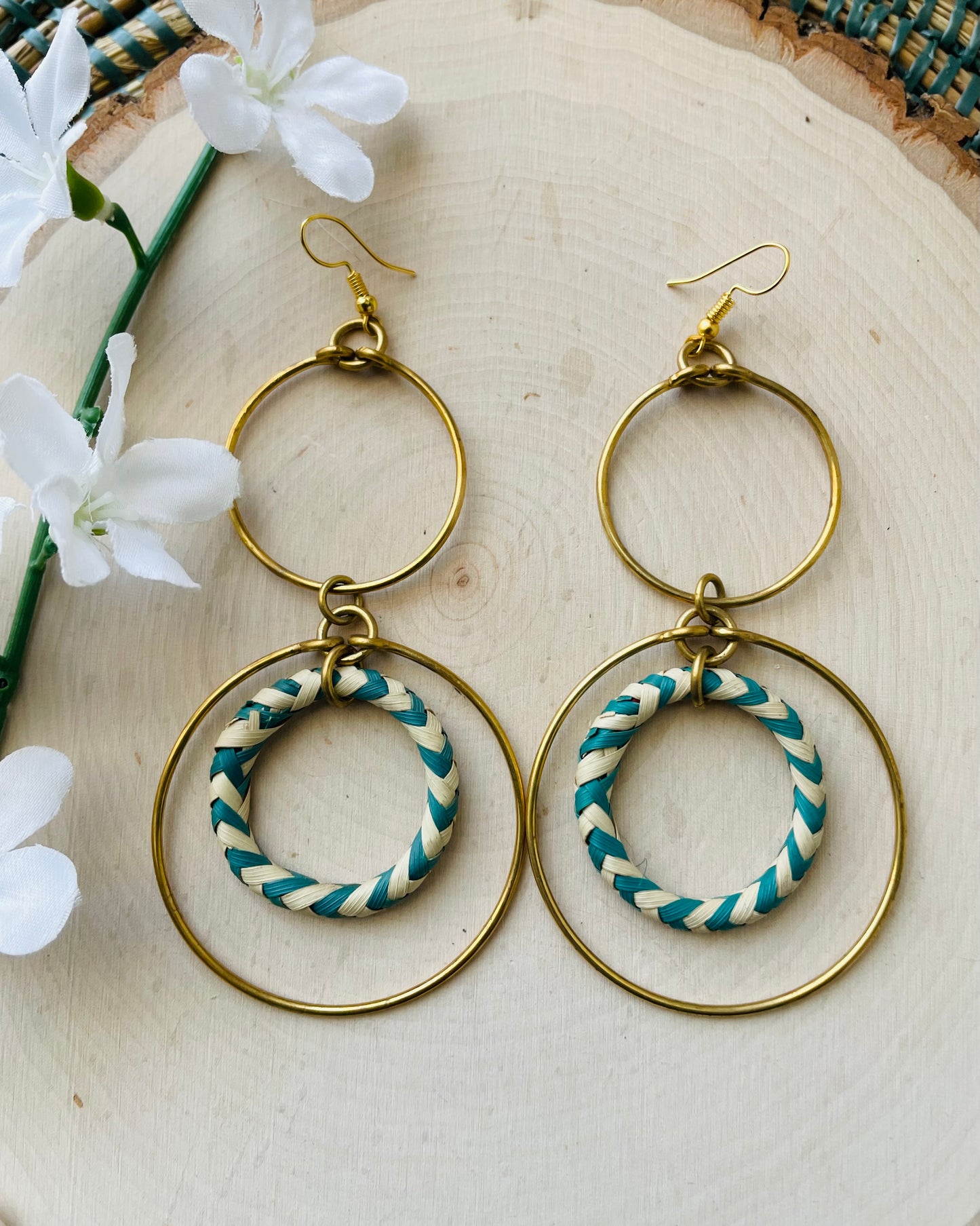 Twia Brass Earrings