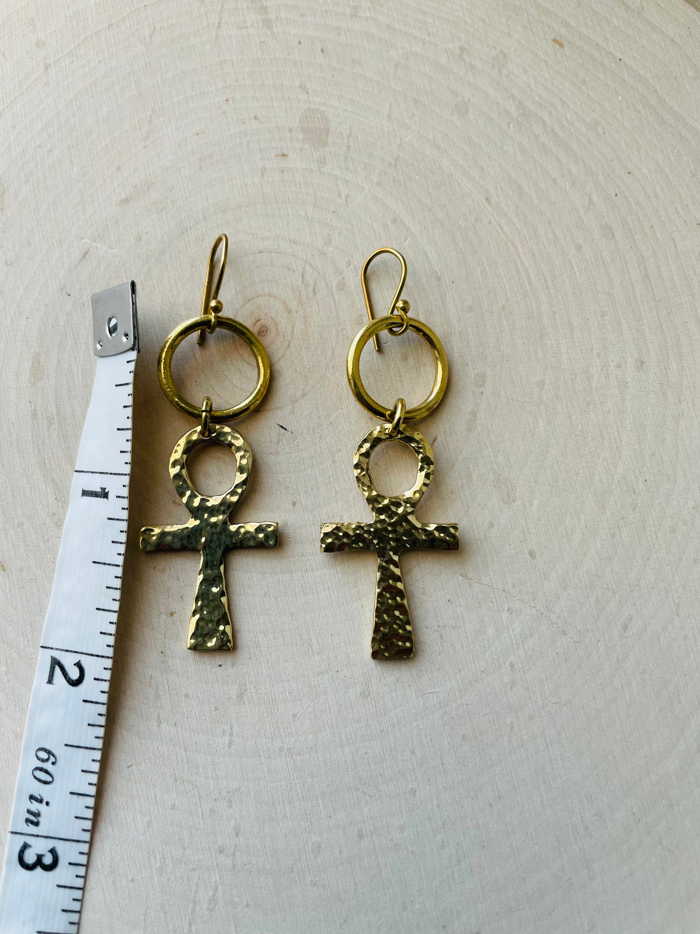 Ankh Drop Earrings