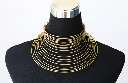 Makeda Queen of Sheba Brass Necklace