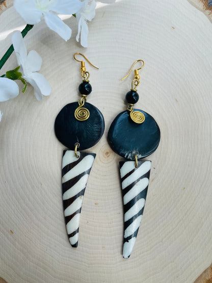 Lagos Lunar Earrings - Dark - clearance