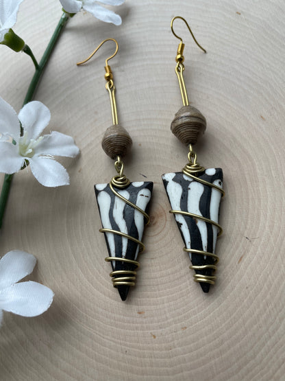 The Karo Brass Earrings