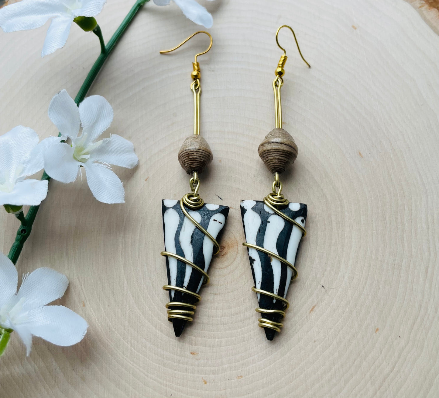 The Karo Brass Earrings