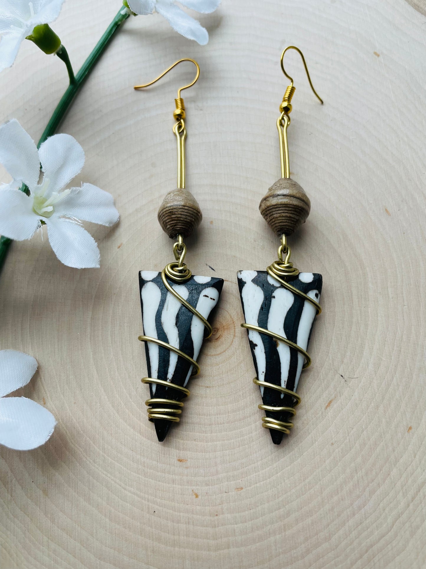 The Karo Brass Earrings