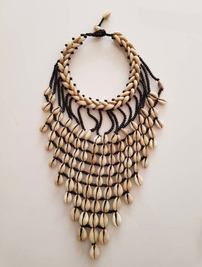 Cowrie shell statement piece