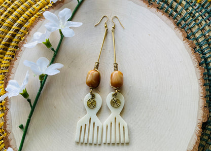 Duafe Brass Earrings