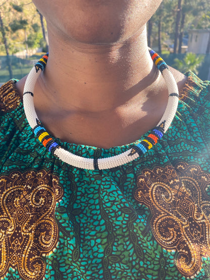 Beaded Maasai Statement Necklace