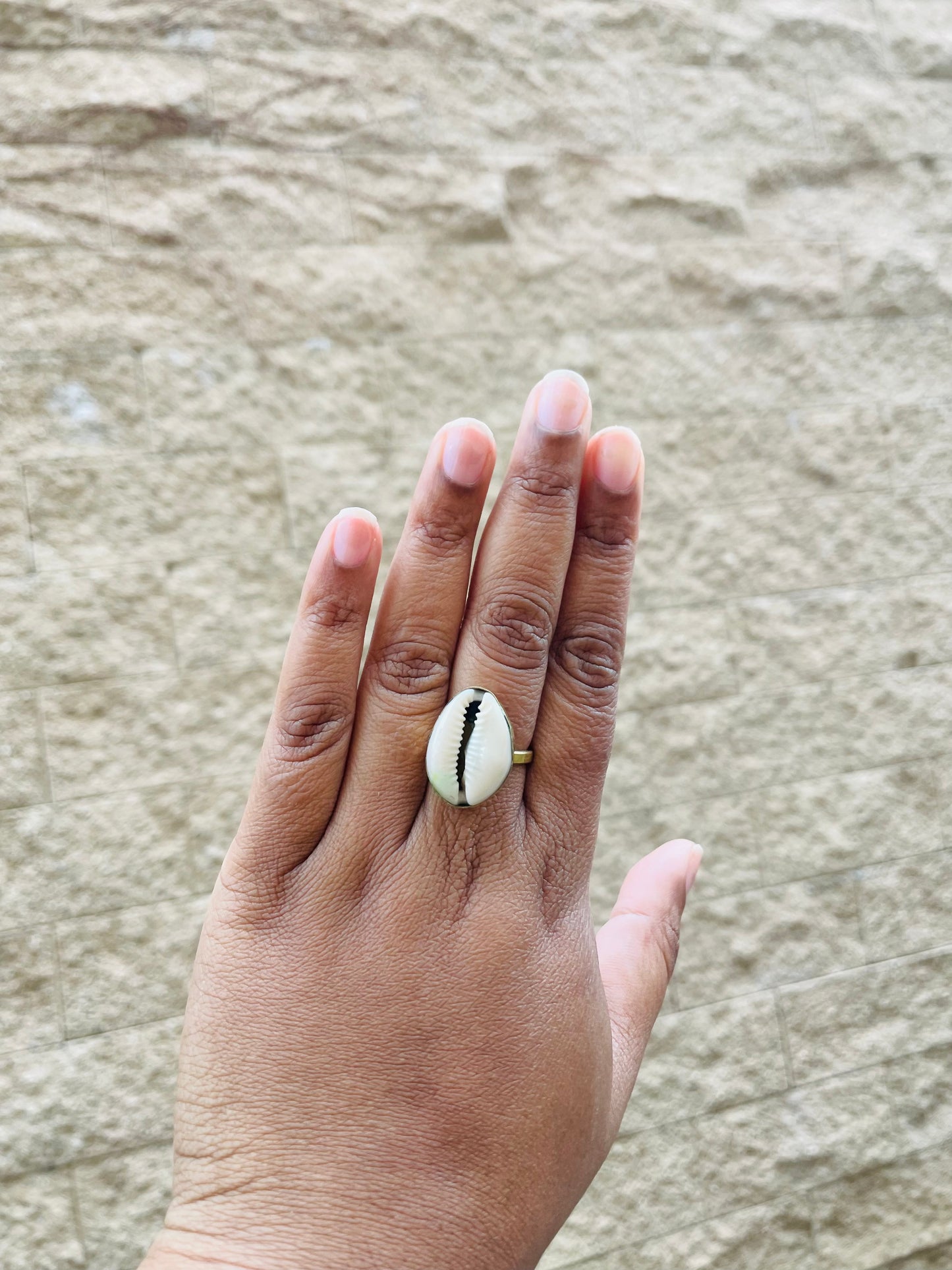 Single Cowrie Ring