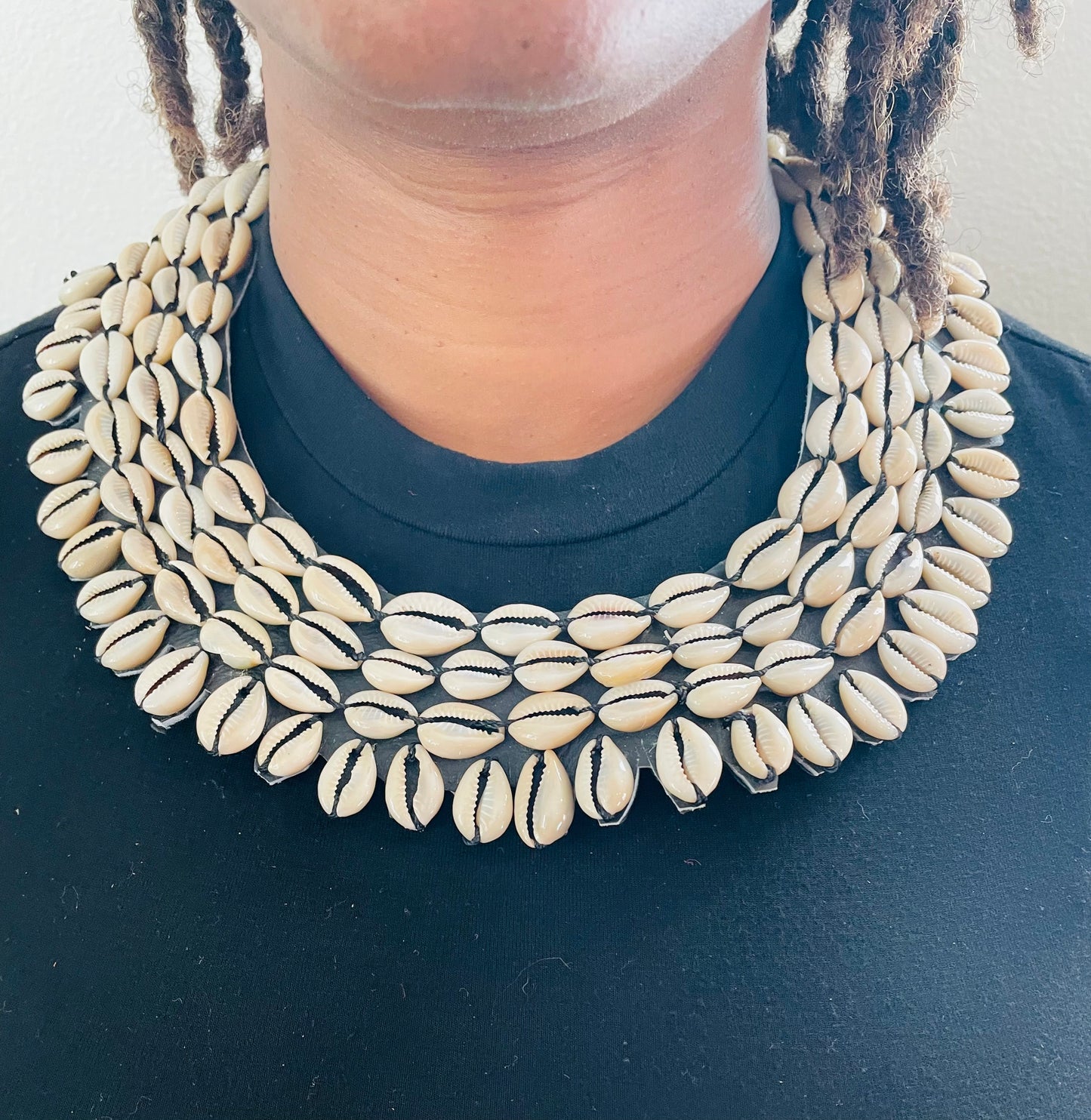 Bantu Cowrie statement necklace