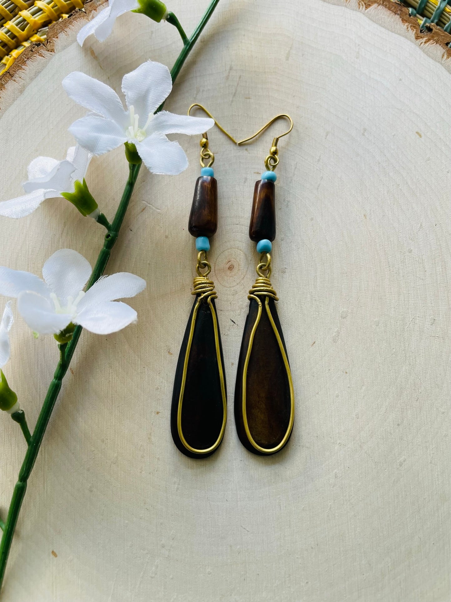 Bangui Brass Earrings