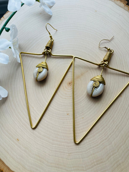 Giza Cowrie Earrings