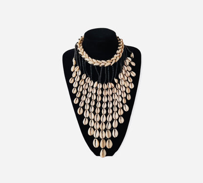 Cowrie shell statement piece