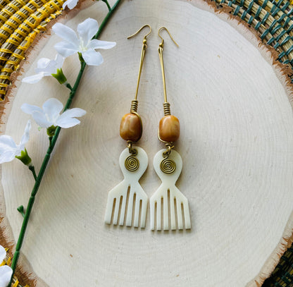 Duafe Brass Earrings