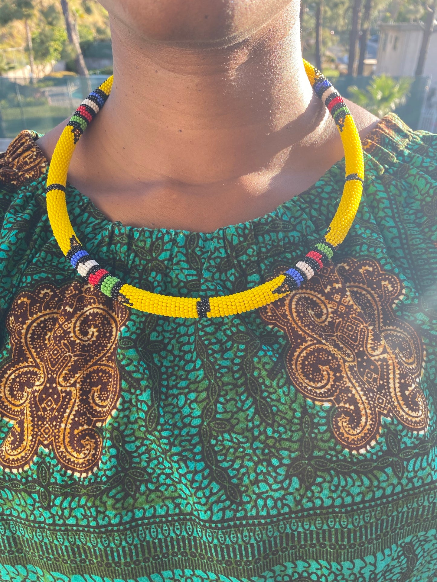 Beaded Maasai Statement Necklace