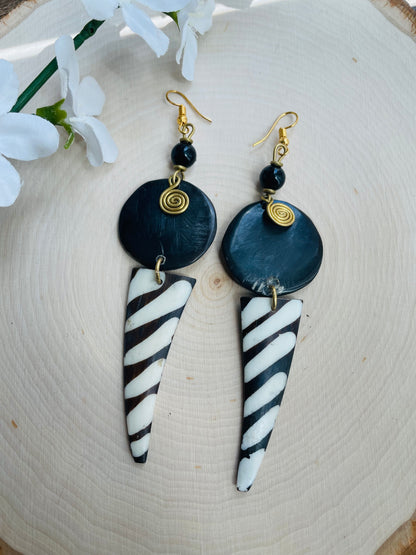 Lagos Lunar Earrings - Dark - clearance