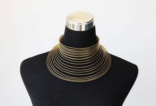 Makeda Queen of Sheba Brass Necklace