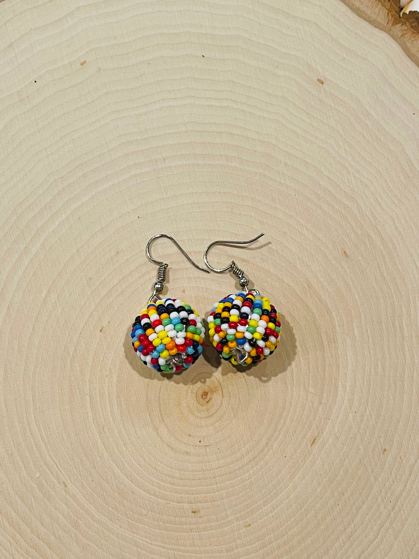 Bubble Gum Beaded Earrings- Clearance