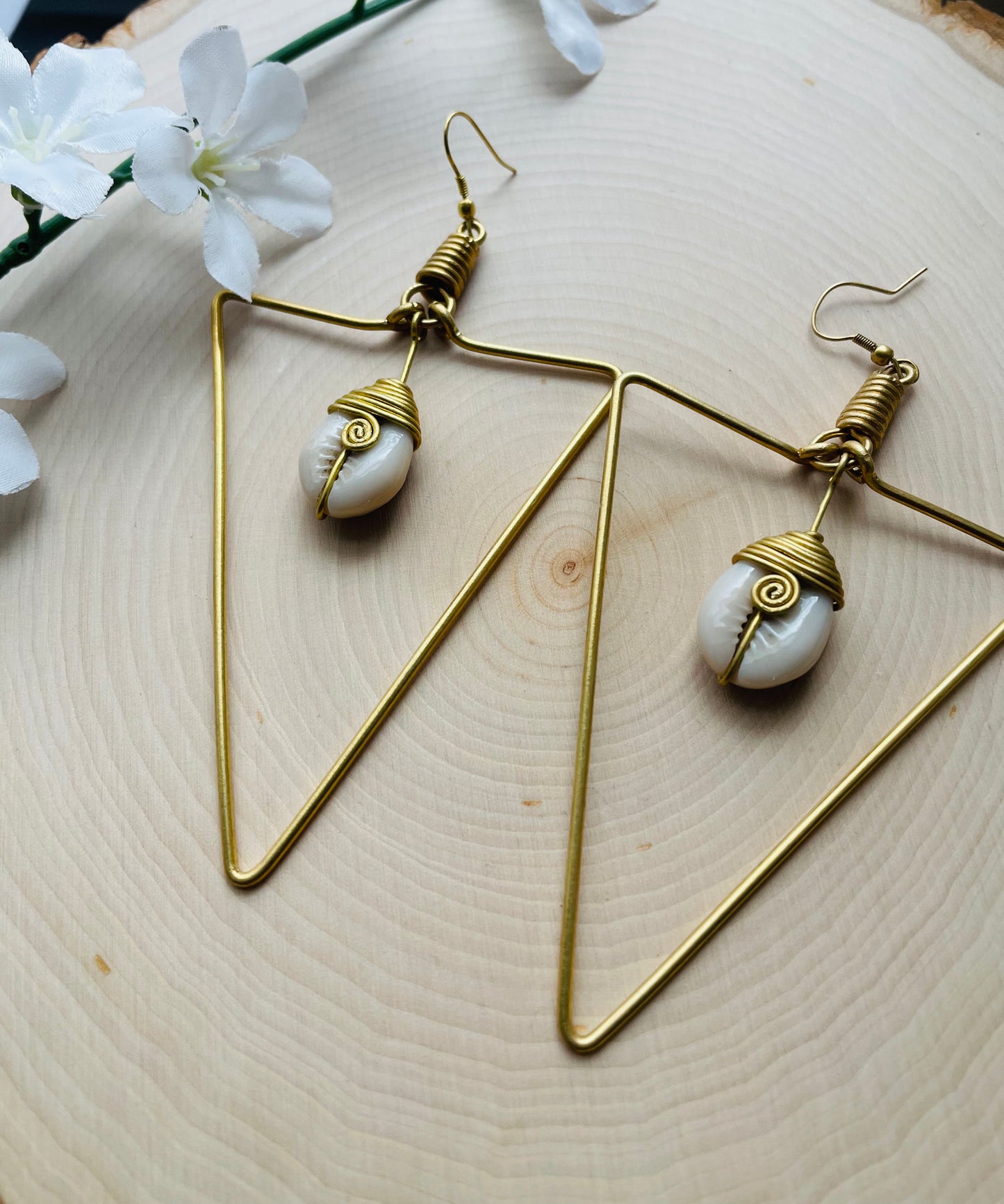 Giza Cowrie Earrings