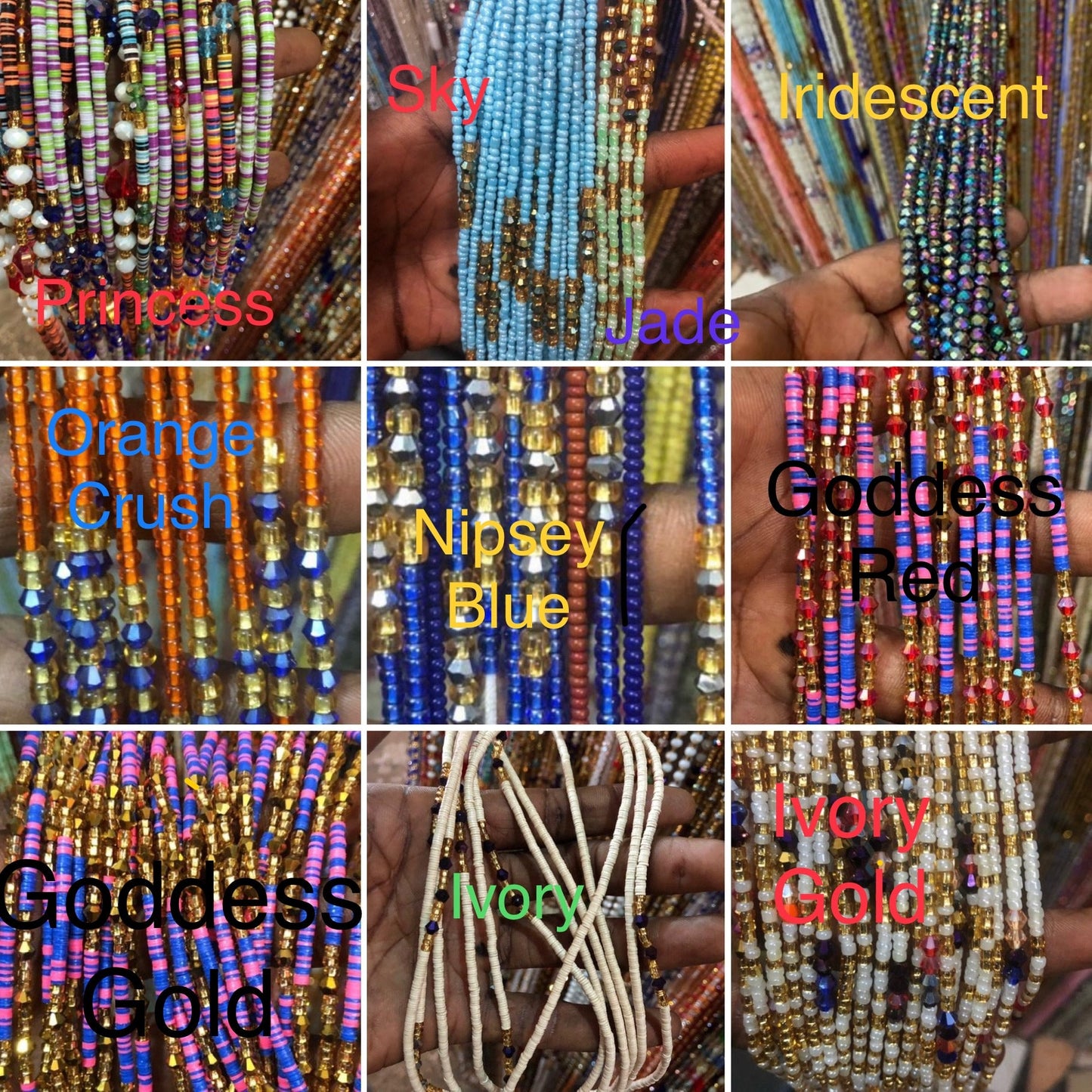 Wholesale - Authentic Tie waist beads